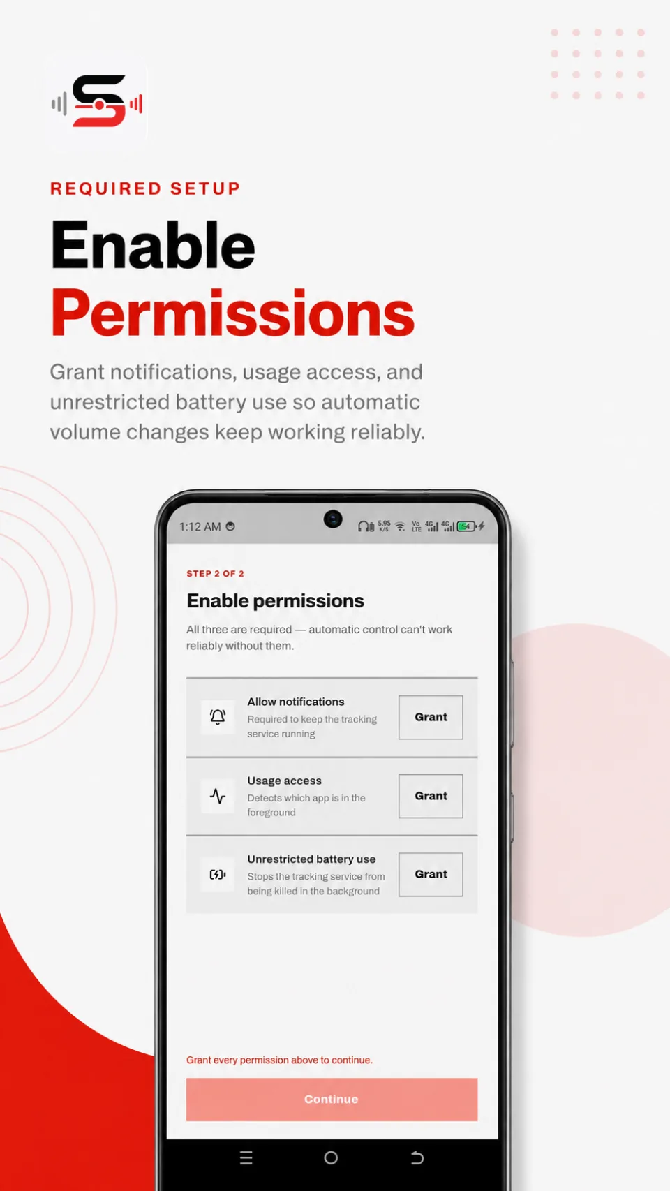 Guided permission setup